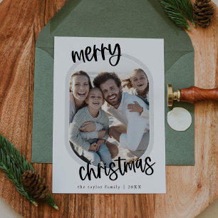 Tarjeta Festiva MARIAH Navidades de diversión familiares Black Ret