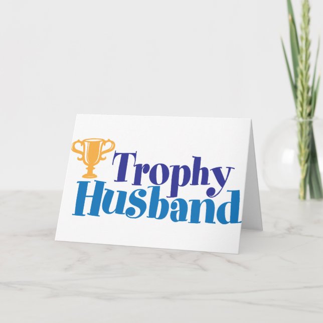 Tarjeta Festiva Marido Trofeo (Anverso)