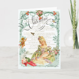 Tarjeta Festiva Marie Antoinette Valentine