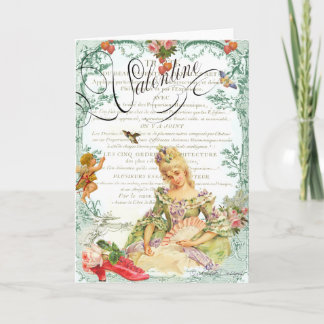 Tarjeta Festiva Marie Antoinette Valentine
