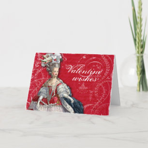 Tarjeta Festiva Marie Antoinette Valentine Flourishes