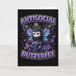 Tarjeta Festiva Mariposa Antisocial