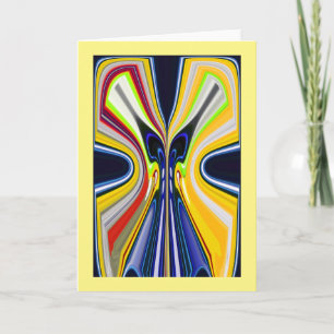 Tarjeta Festiva Mariposa cósmica