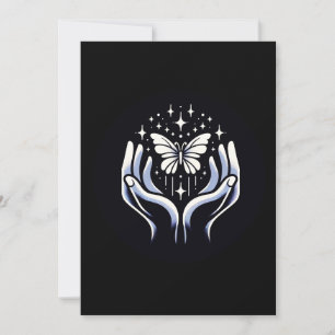 Tarjeta Festiva Mariposa de esperanza símbolo de fuerza y resisten