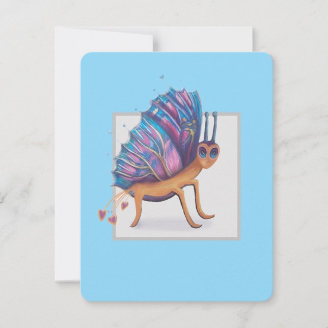 Tarjeta Festiva mariposa linda (Anverso)