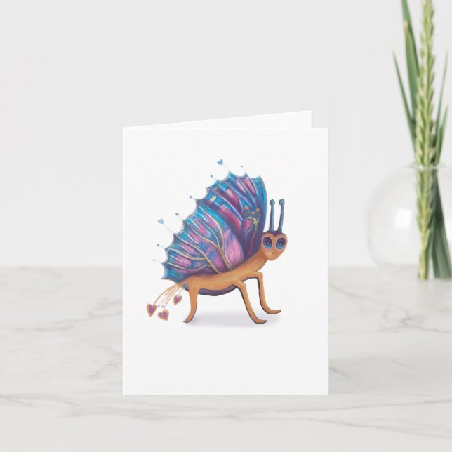 Tarjeta Festiva mariposa linda (Anverso)