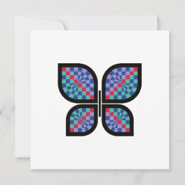 Tarjeta Festiva Mariposa mosaica