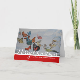 Tarjeta Festiva Mariposa y Reina Hada Mariposas Hadas