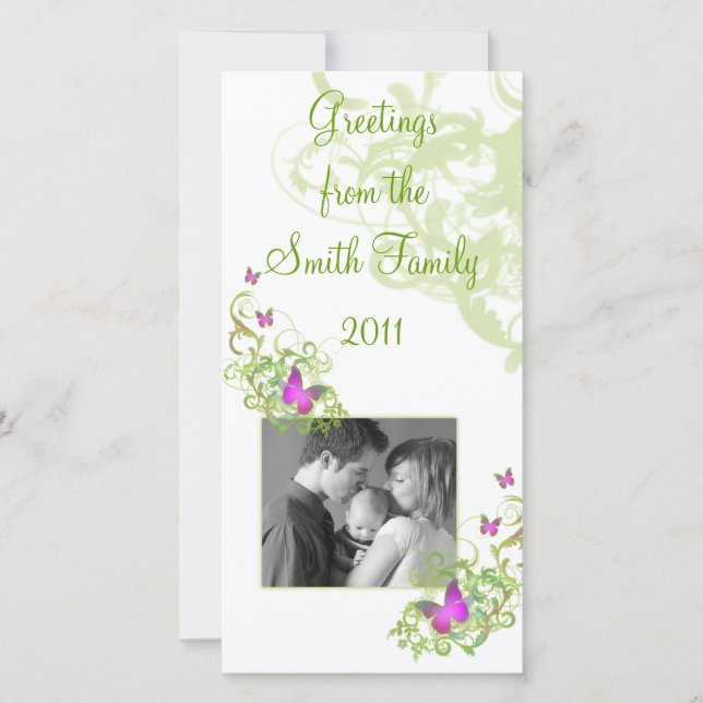 Tarjeta Festiva Mariposas (Anverso)