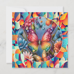 Tarjeta Festiva Mariposas de verano