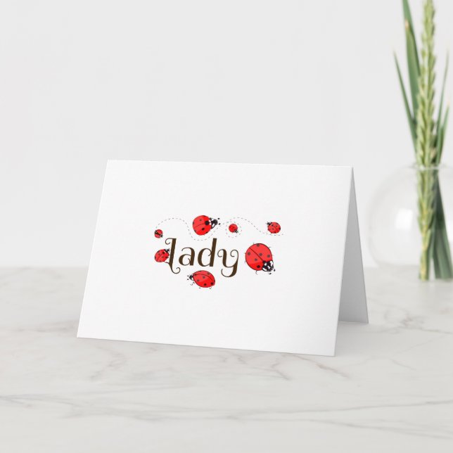 Tarjeta Festiva Mariquita (Anverso)