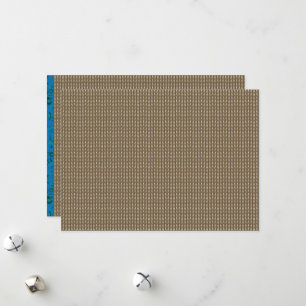 Tarjeta Festiva marrón, rectángulo, madera, beige, gris, dorado, f