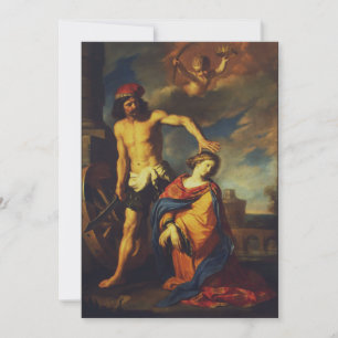 Tarjeta Festiva Martirio de Santa Catalina Colección de Arte Sacro