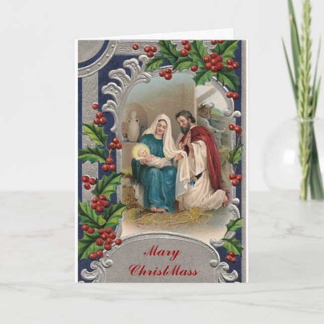Tarjeta Festiva Mary ChristMass (Anverso)