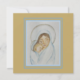 Tarjeta Festiva Mary’s Mantle & Child Christmas Flat Card