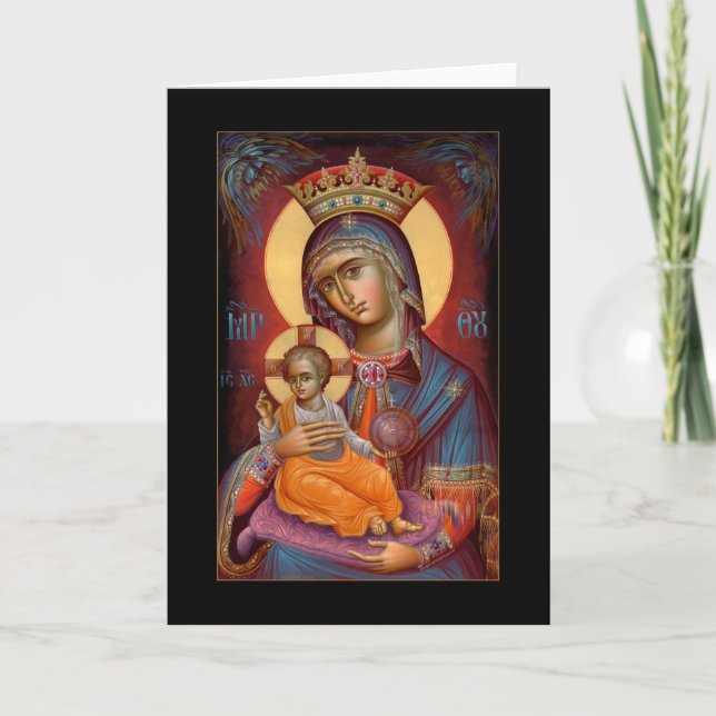 Tarjeta Festiva Mary - THEOTOKOS (Anverso)