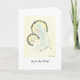 Tarjeta Festiva Mary y Child