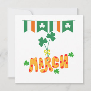 Tarjeta Festiva Marzo de San Patricio