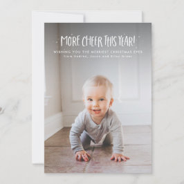 Tarjeta Festiva Más alegría este año lindos Navidades de fotos