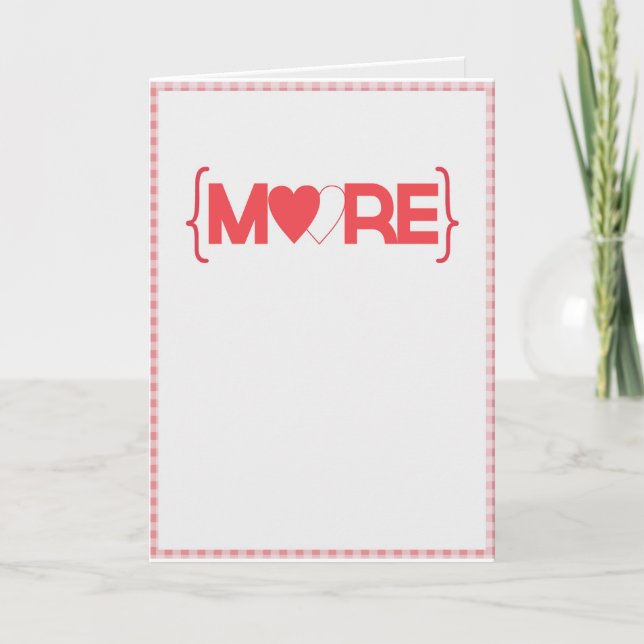 Tarjeta Festiva Más amor (Anverso)
