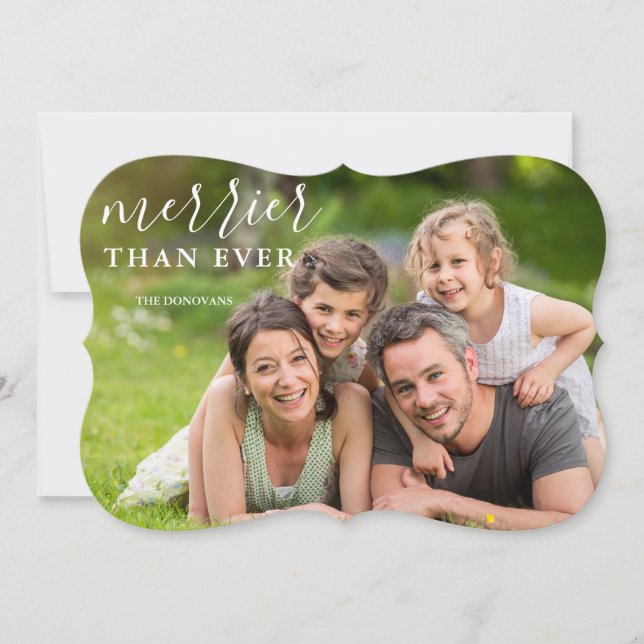 Tarjeta Festiva Más bonito que nunca Navidades (Anverso)