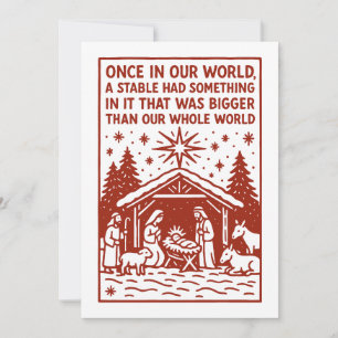 Tarjeta Festiva Más grande que todo nuestro mundo 1