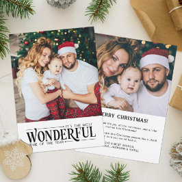 Tarjeta Festiva Más maravilloso momento para fotografiar Navidades