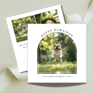 Tarjeta Festiva Mascota de Navidades de fotografía del Arco de Per