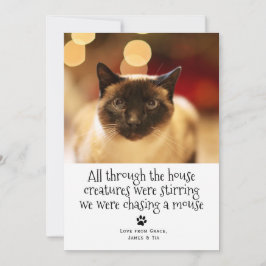 Tarjeta Festiva Mascota de Navidades divertidos