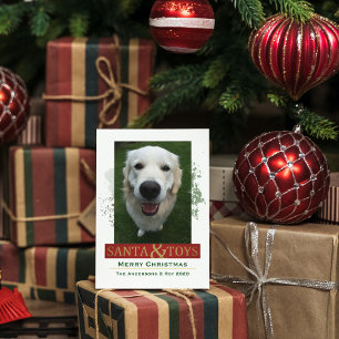 Tarjeta Festiva Mascota de navidades Foto