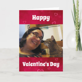 Tarjeta Festiva Mascota de perro día de San Valentín foto de papá