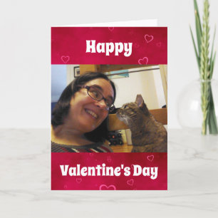 Tarjeta Festiva Mascota de perro día de San Valentín foto de papá 