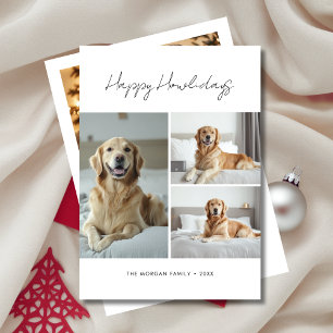 Tarjeta Festiva Mascota Happy Howlidays Dog Christmas Greetings Ph
