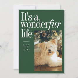 Tarjeta Festiva Mascota lindo es una foto de Navidades de vida de 