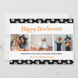 Tarjeta Festiva Mascota negro 3 Foto Halloween