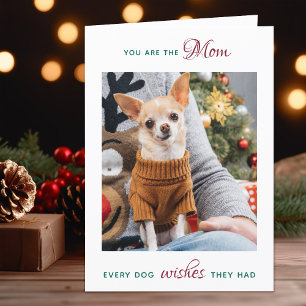 Tarjeta Festiva Mascota personalizada Foto Perro Mamá Perro Feliz 