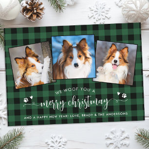 Tarjeta Festiva Mascota personalizado Collage de fotos Tablero Per