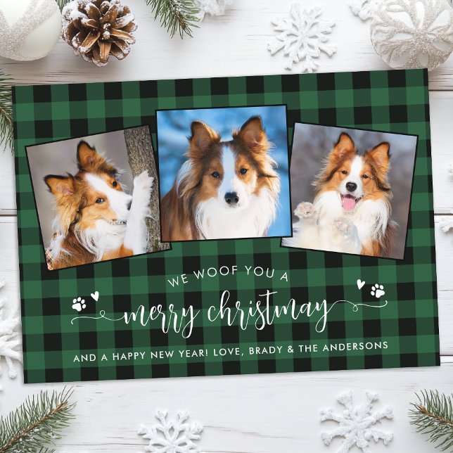 Tarjeta Festiva Mascota personalizado Collage de fotos Tablero Per (Subido por el creador)
