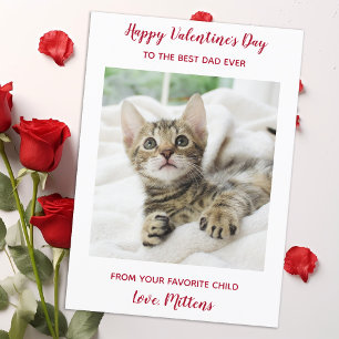 Tarjeta Festiva Mascota personalizado Foto de gato Mejor Día de Sa