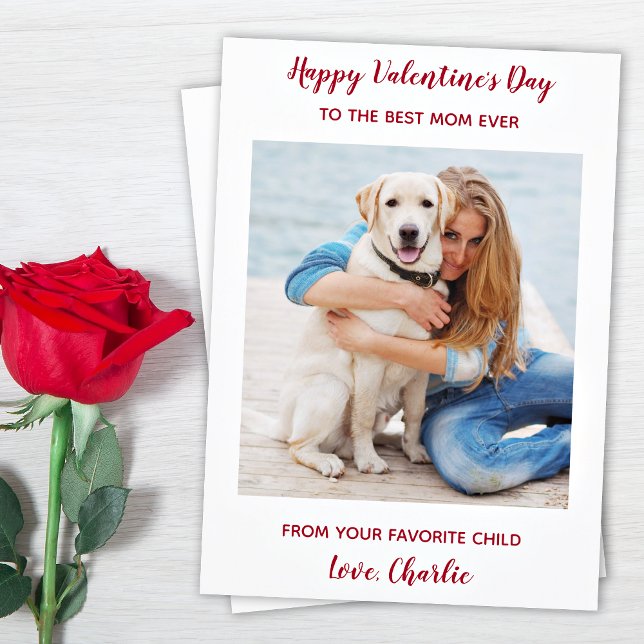 Tarjeta Festiva Mascota personalizado Foto Perro Mejor Mamá Día de (Subido por el creador)
