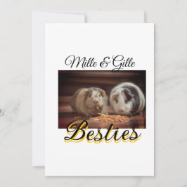 Tarjeta Festiva Mascotas amigos bestias agregar nombre mascota fot