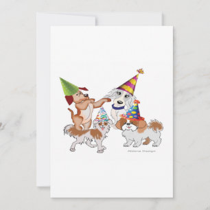 Tarjeta Festiva Mascotas de fiesta
