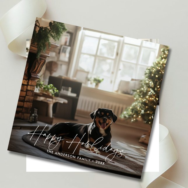 Tarjeta Festiva Mascotas mínimos Navidades Felices fotografías de  (Subido por el creador)