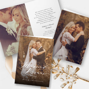 Tarjeta Festiva Matada Kissmas Estrellas parkling Moda Boda de fot