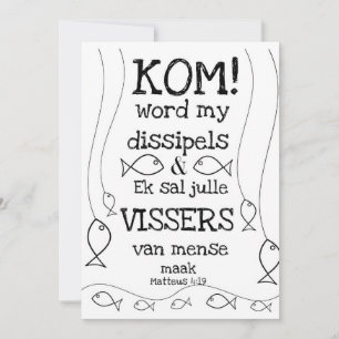 Tarjeta Festiva Mateo 4:19