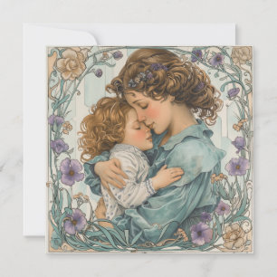 Tarjeta Festiva Maternidad mágica: Dulces saludos