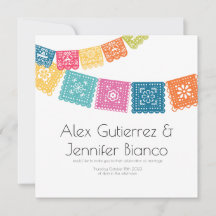 Matrimonio - Boda - Papel Picado Boda