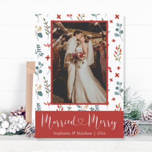 Tarjeta Festiva Matrimonio y Boda de cerezos Foto Eucalyptus Berri
