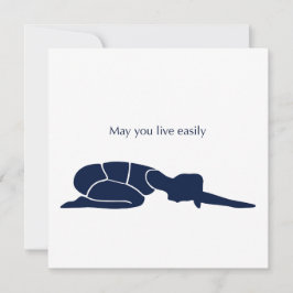 Tarjeta Festiva May You Live Easily Art Card