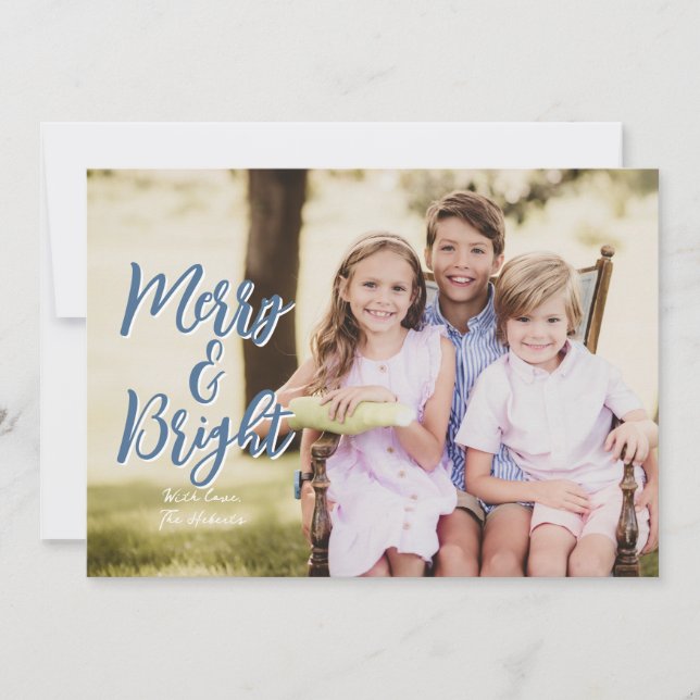 Tarjeta Festiva Mayores Navidades de sus días (Anverso)